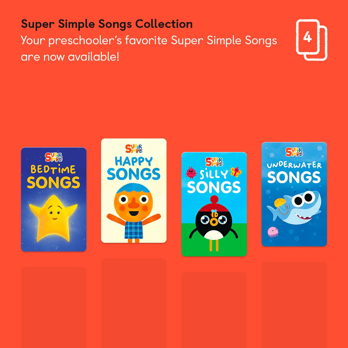 Yoto Cards | Super Simple Songs Collection (4 cards)