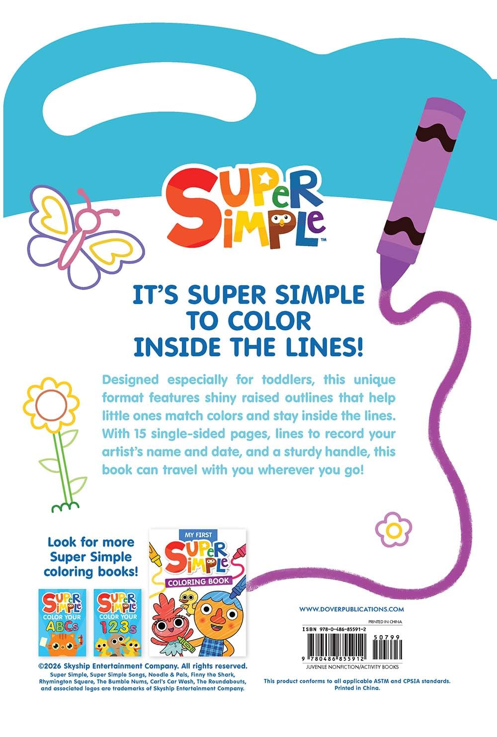 Super Simple I Can Color Inside the Lines | Coloring Book
