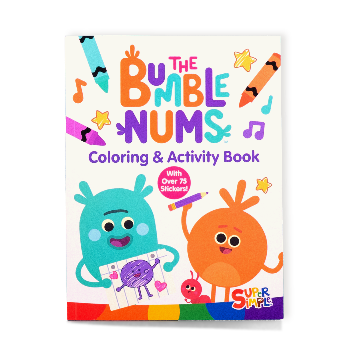 Bumble Nums Coloring & Activity Book cover white BG
