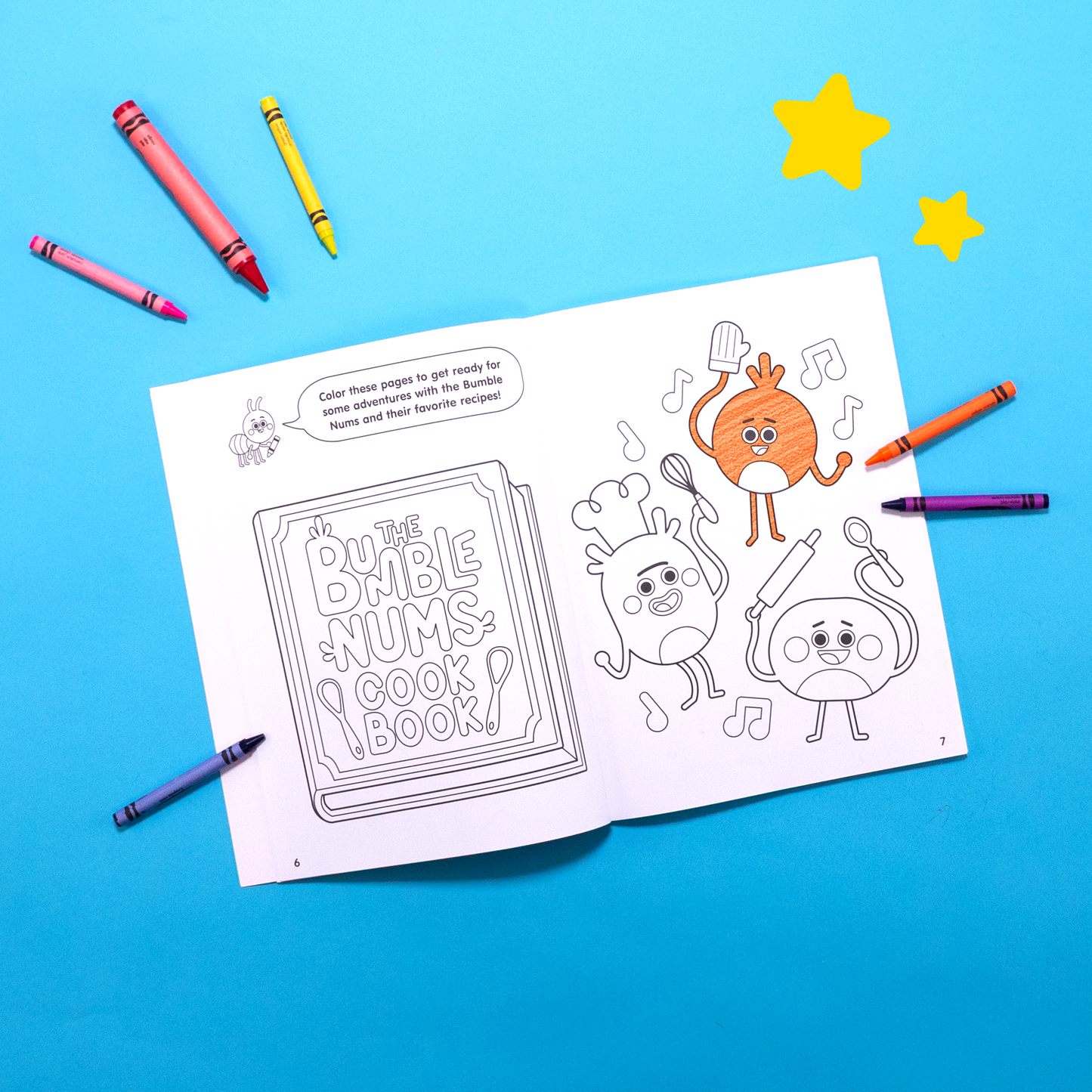 Bumble Nums Activity & Coloring Book - Inside Page 6