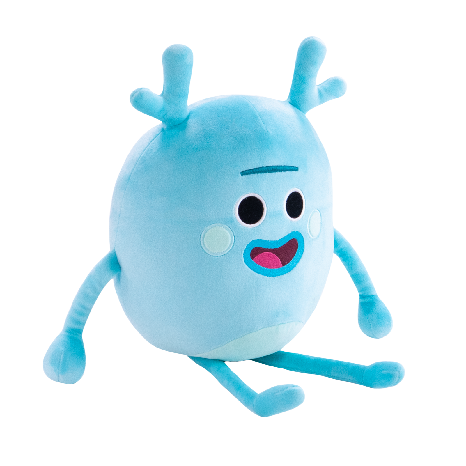 Bumble Nums Talking Plush - Grumble Blue - Side