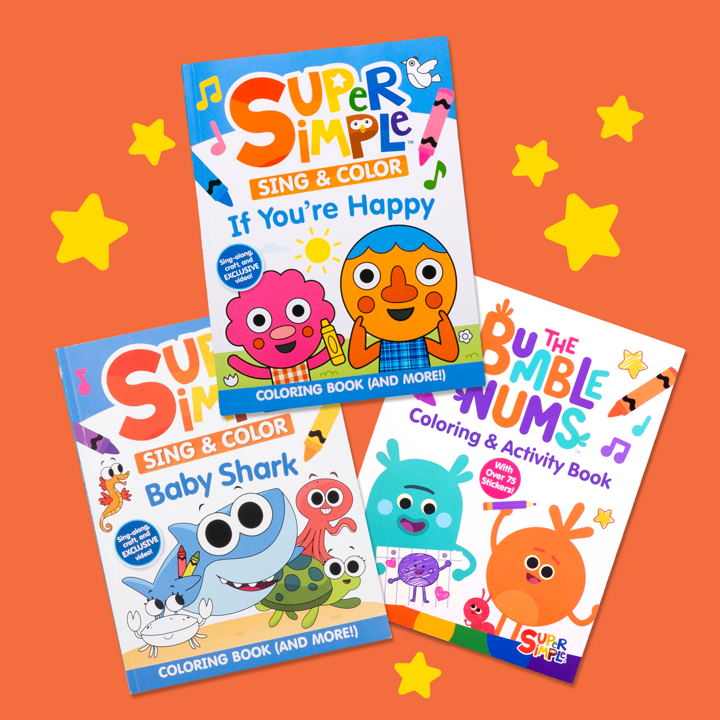 Coloring Book Character Bundle covers