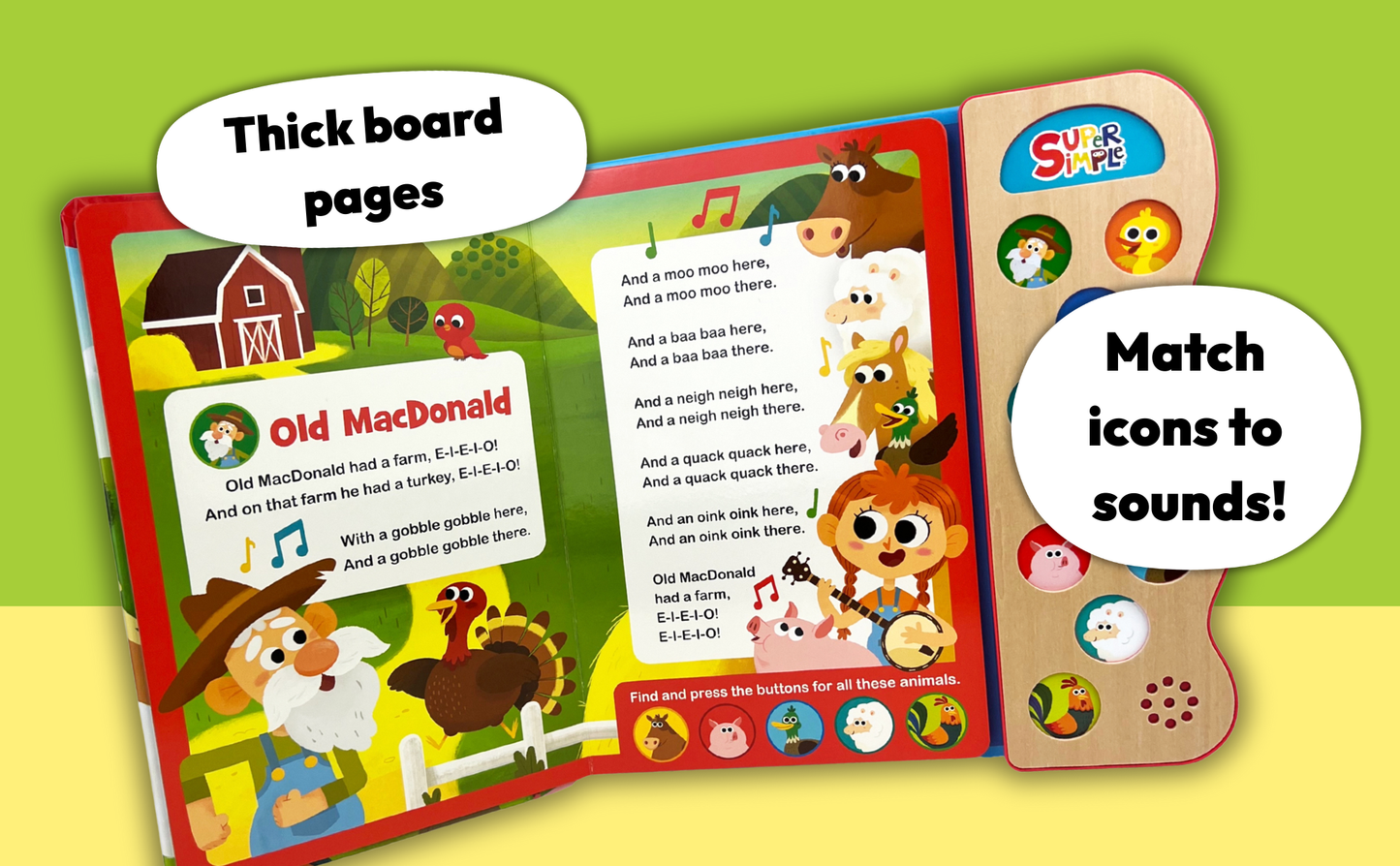 Old MacDonald's Farm Songs | Music Book