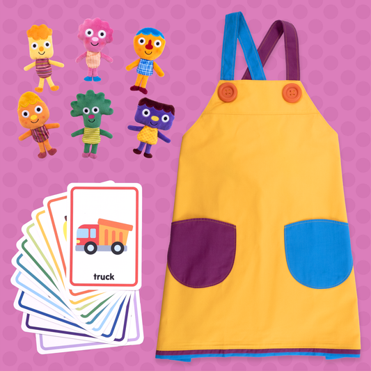 Teaching Mega Bundle - Flashcards, Finger Puppets & Caitie Apron