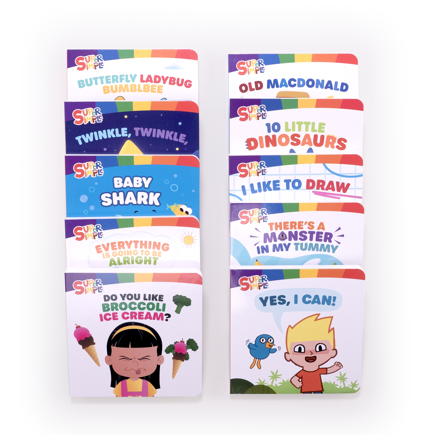 Super Simple Songs - 10 Board Books - Yellow pack