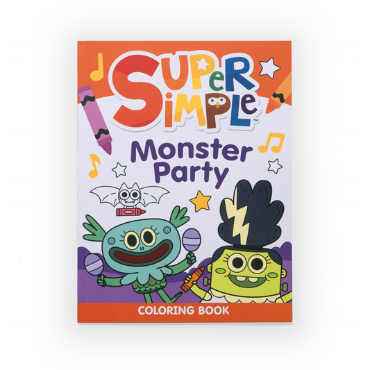 Super Simple Monster Party Coloring Book
