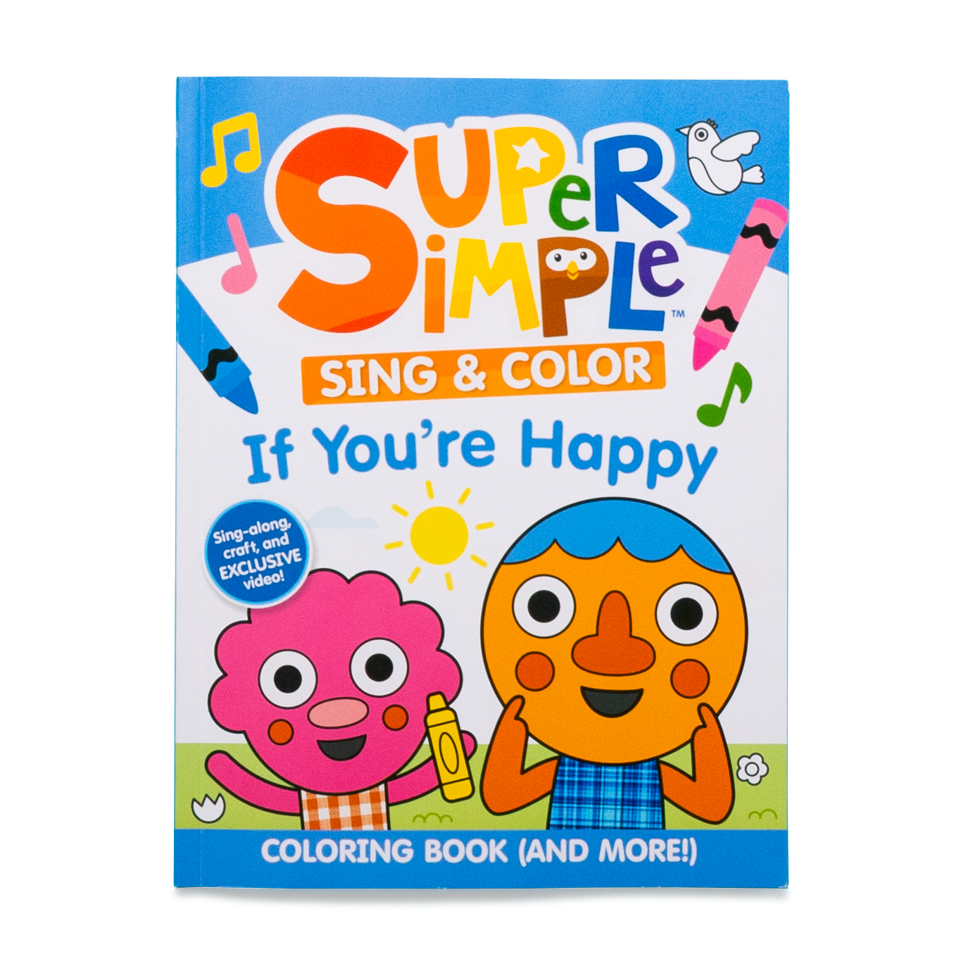 Sing & Color If You're Happy cover white