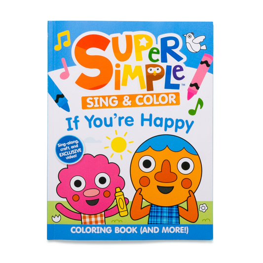 Sing & Color If You're Happy cover white